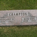 Margaret R Crampton nee Thomson & Alva Earl Crampton  3 Aug 1888 - 16 Aug 1966 & 1888 - 12 Mar 1961 