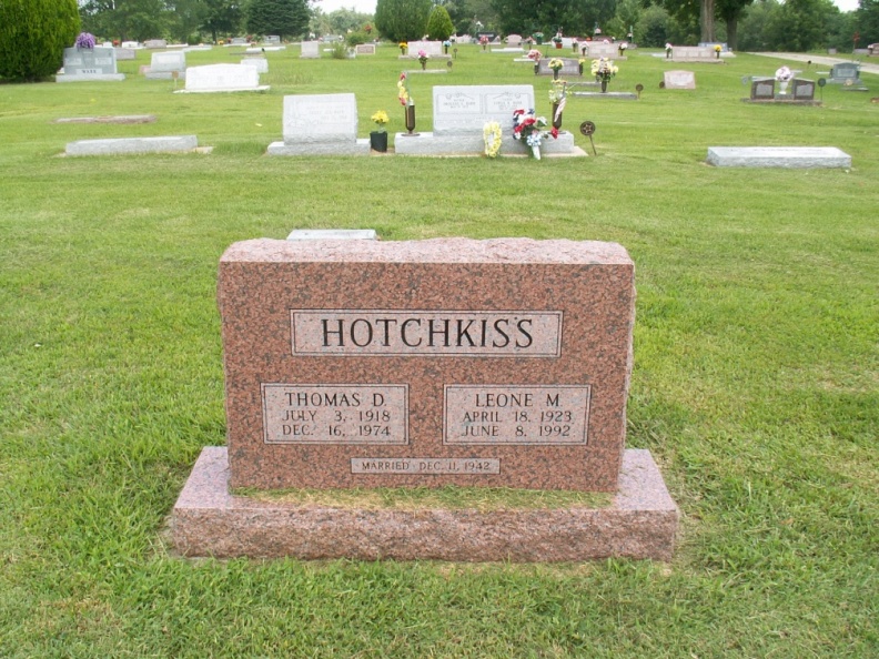 Thomas D Hotchkiss II & Leone M Hotchkiss nee Hepworth