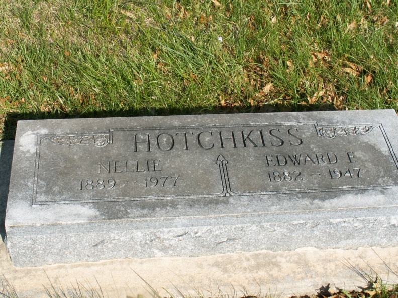 Edward F Hotchkiss & Nellie Hotchkiss nee Washington
