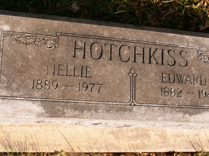Edward F Hotchkiss & Nellie Hotchkiss nee Washington